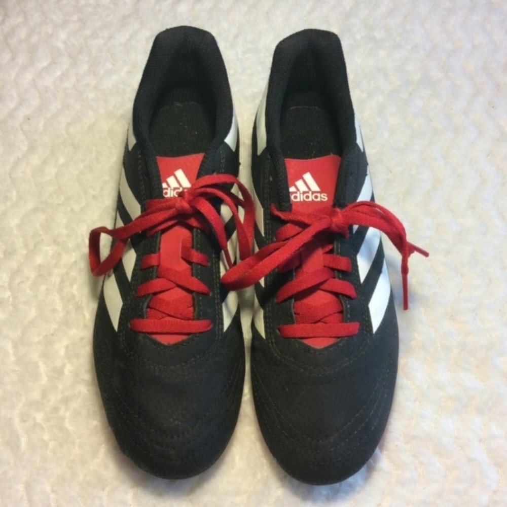 Adidas Men's Black/White Lace Up Football Soccer Cleats Size 4.5 ART G26367